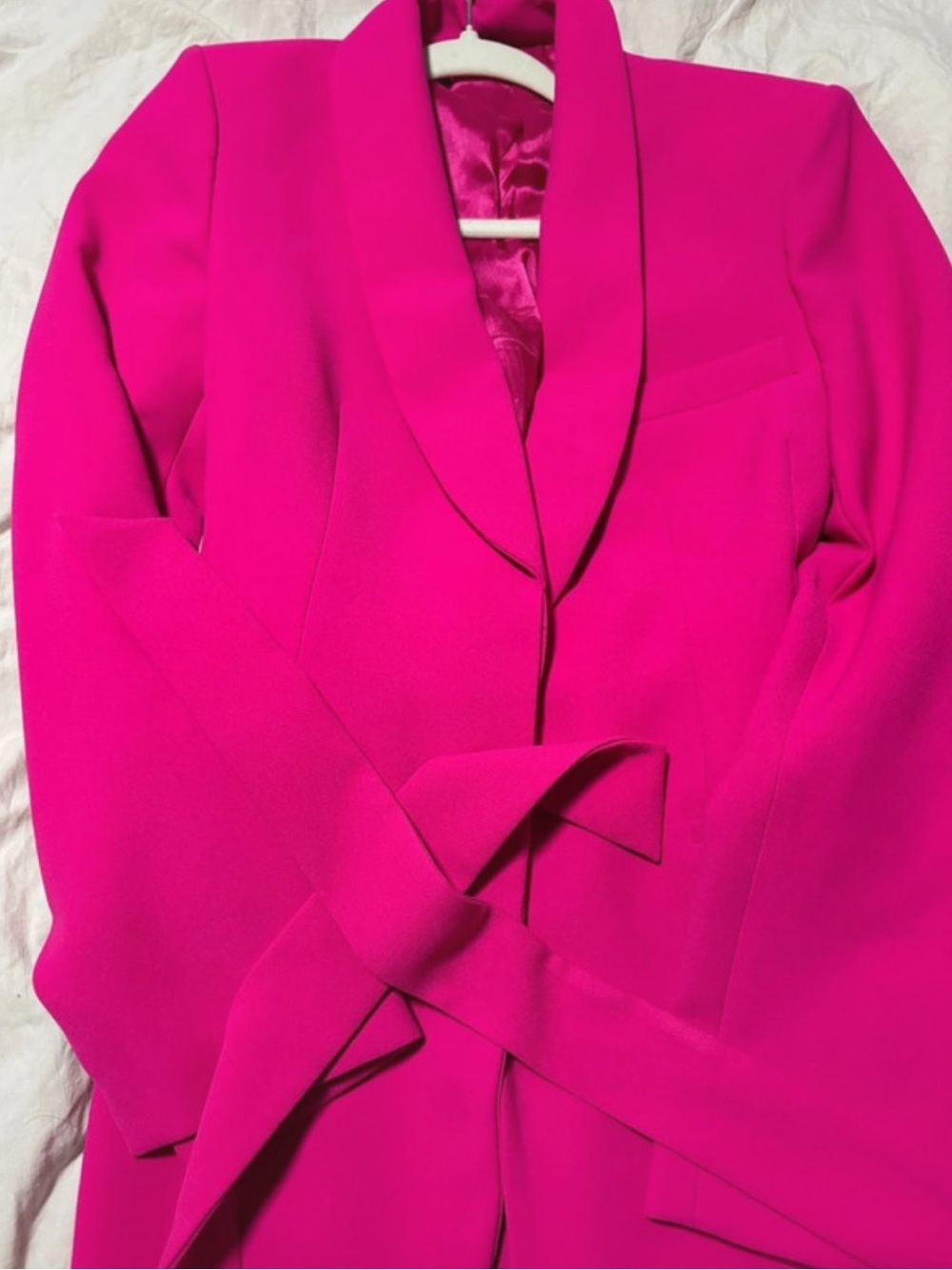 Zara Hot Pink Shawl Collar Blazer